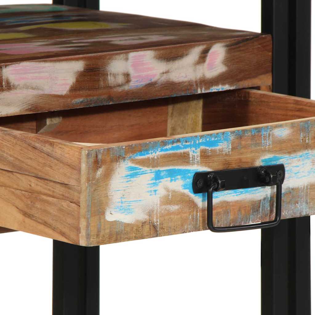 vidaXL Konsola Wielokolorowe 90 x 33 x 75 cm Lite Drewno Recyklingowe