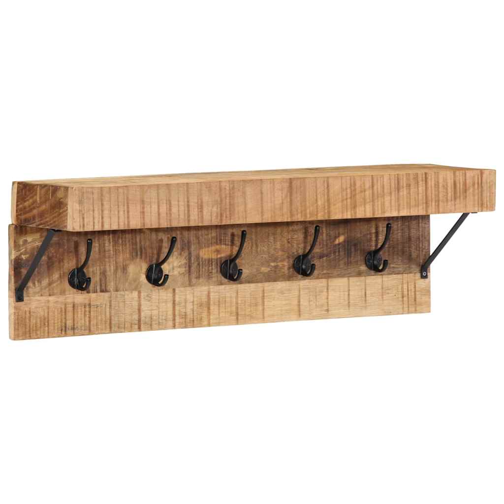 vidaXL Wieszak na płaszcze Brązowy 73 x 19 x 23 cm Lite drewno mango