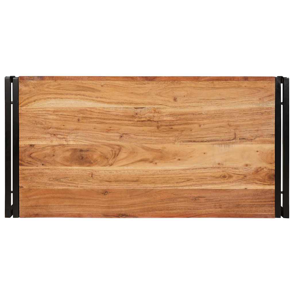 vidaXL Półka łazienkowa Brązowy 100 x 50 x 23 cm Lite Drewno Akacji