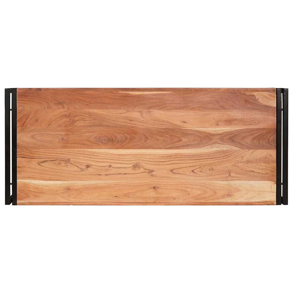vidaXL Półka łazienkowa Brązowy 120 x 50 x 23 cm Lite Drewno Akacji