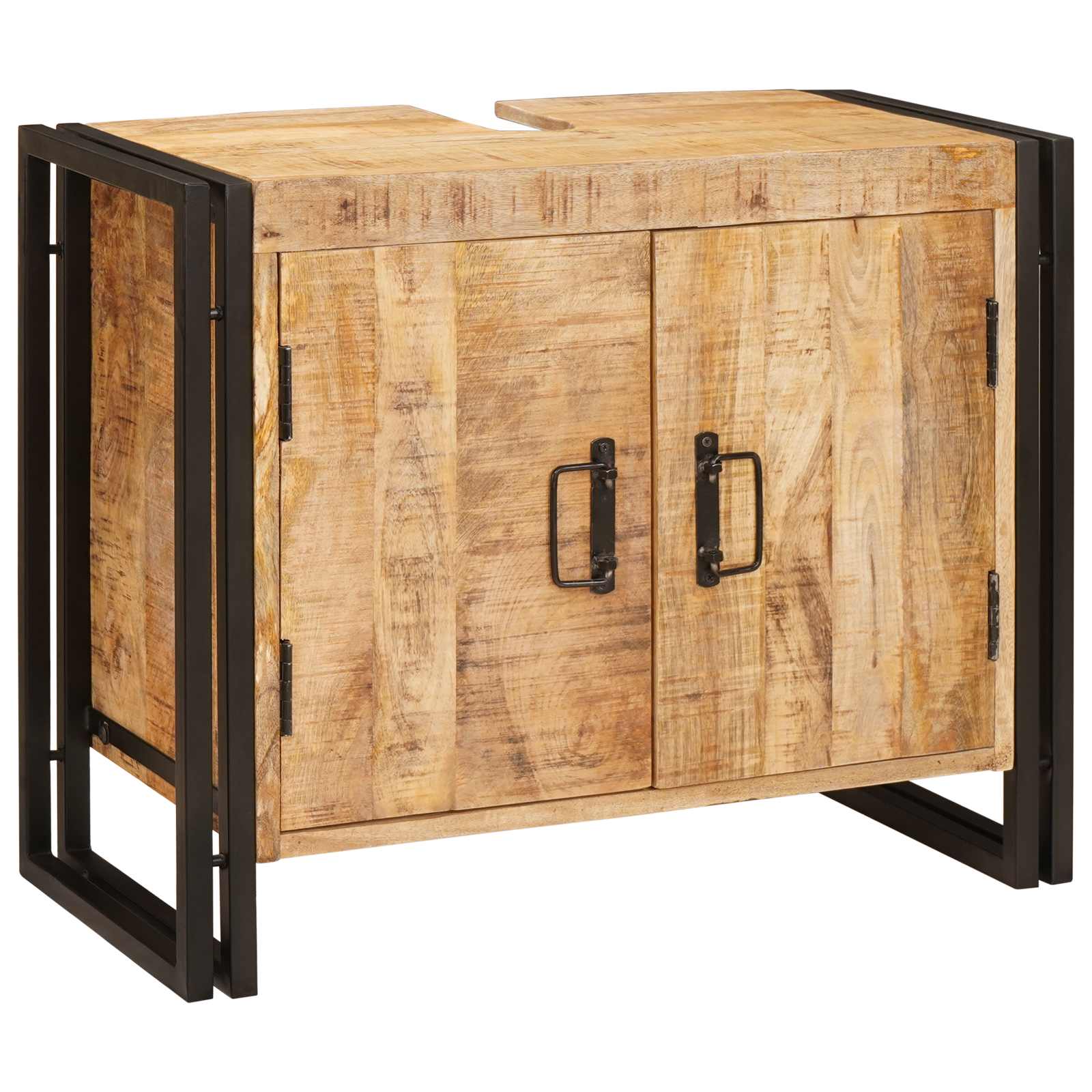 vidaXL Szafka umywalkowa Brązowy 71 x 33 x 58 cm Drewno z mango
