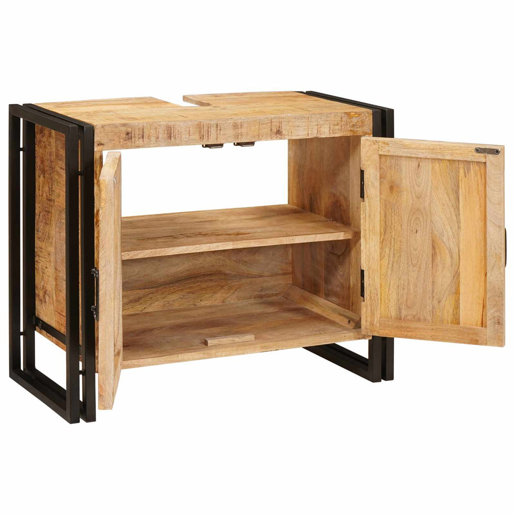 vidaXL Szafka umywalkowa Brązowy 71 x 33 x 58 cm Drewno z mango