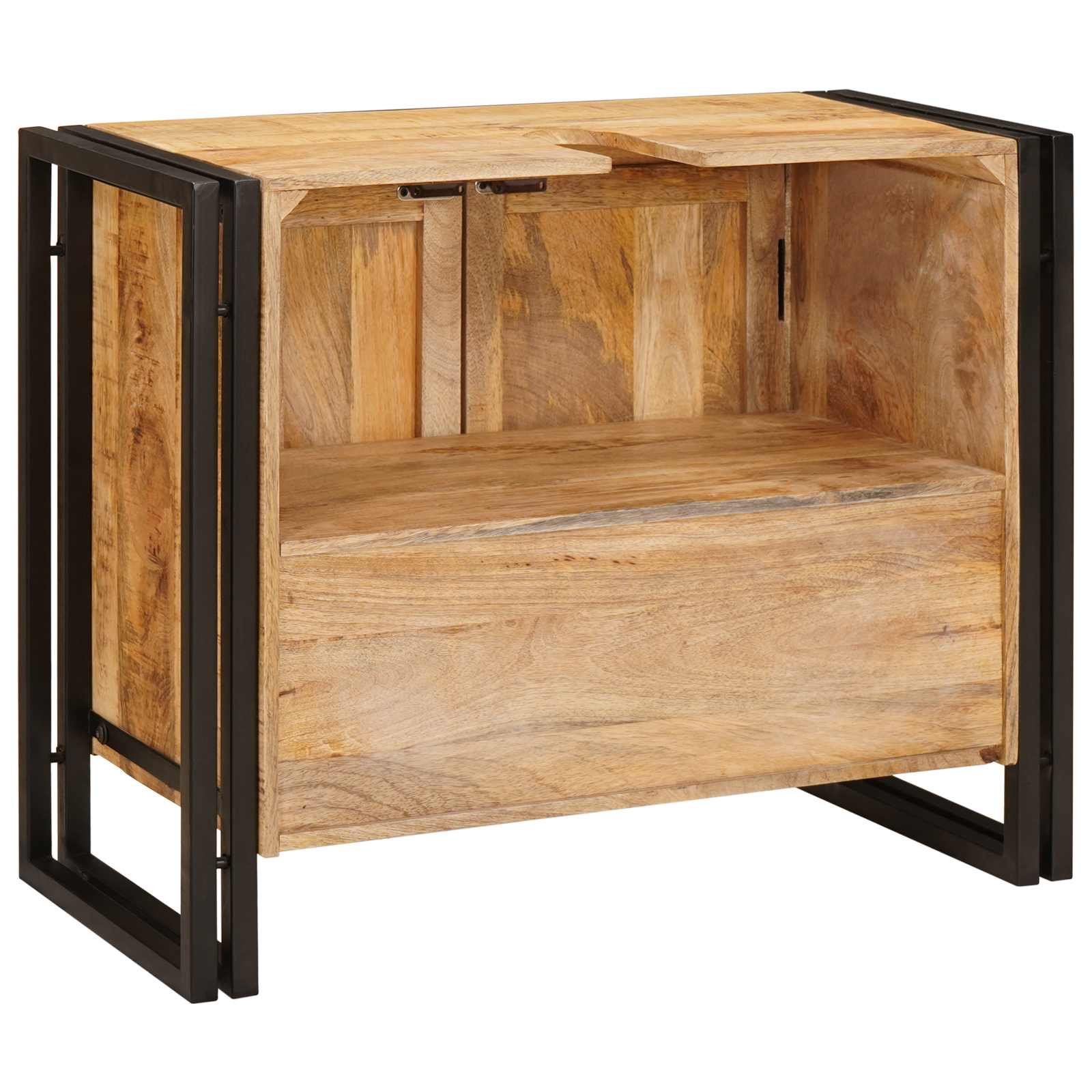 vidaXL Szafka umywalkowa Brązowy 71 x 33 x 58 cm Drewno z mango