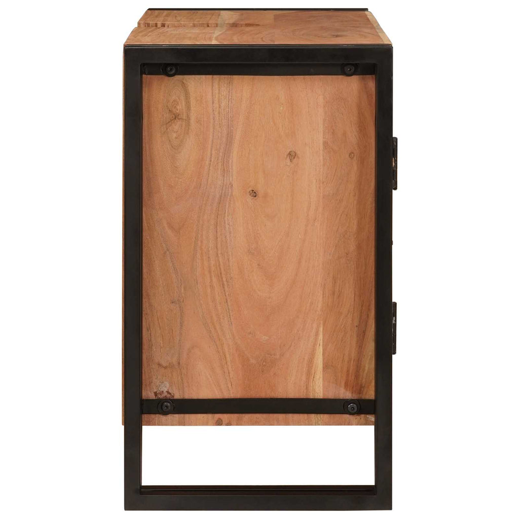 vidaXL Szafka umywalkowa Brązowy 71 x 33 x 58 cm Lite Drewno Akacji