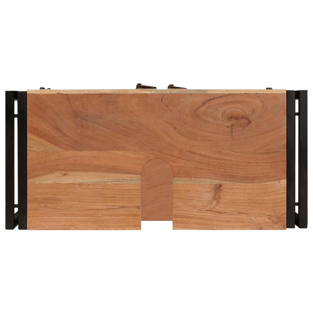 vidaXL Szafka umywalkowa Brązowy 71 x 33 x 58 cm Lite Drewno Akacji