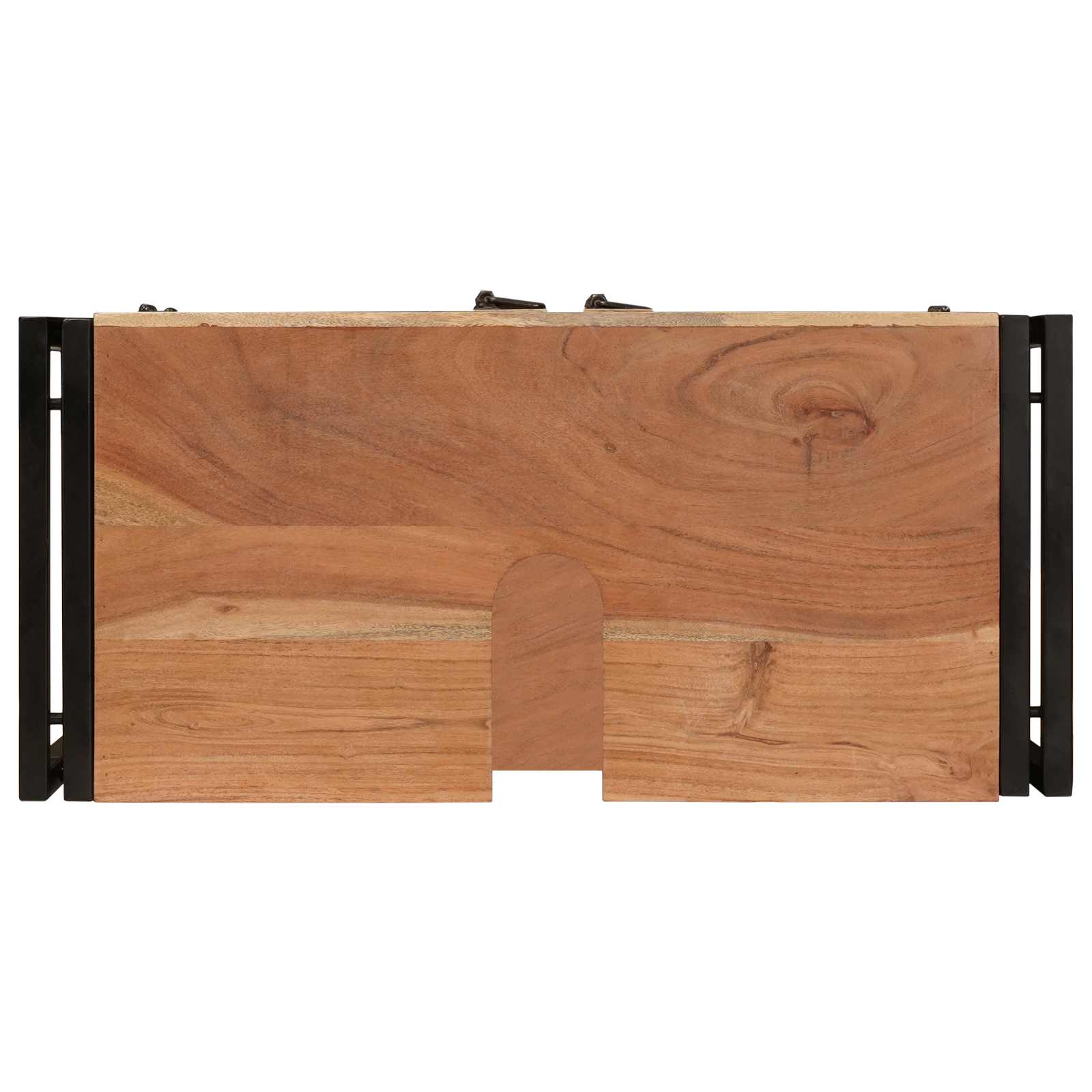 vidaXL Szafka umywalkowa Brązowy 71 x 33 x 58 cm Lite Drewno Akacji