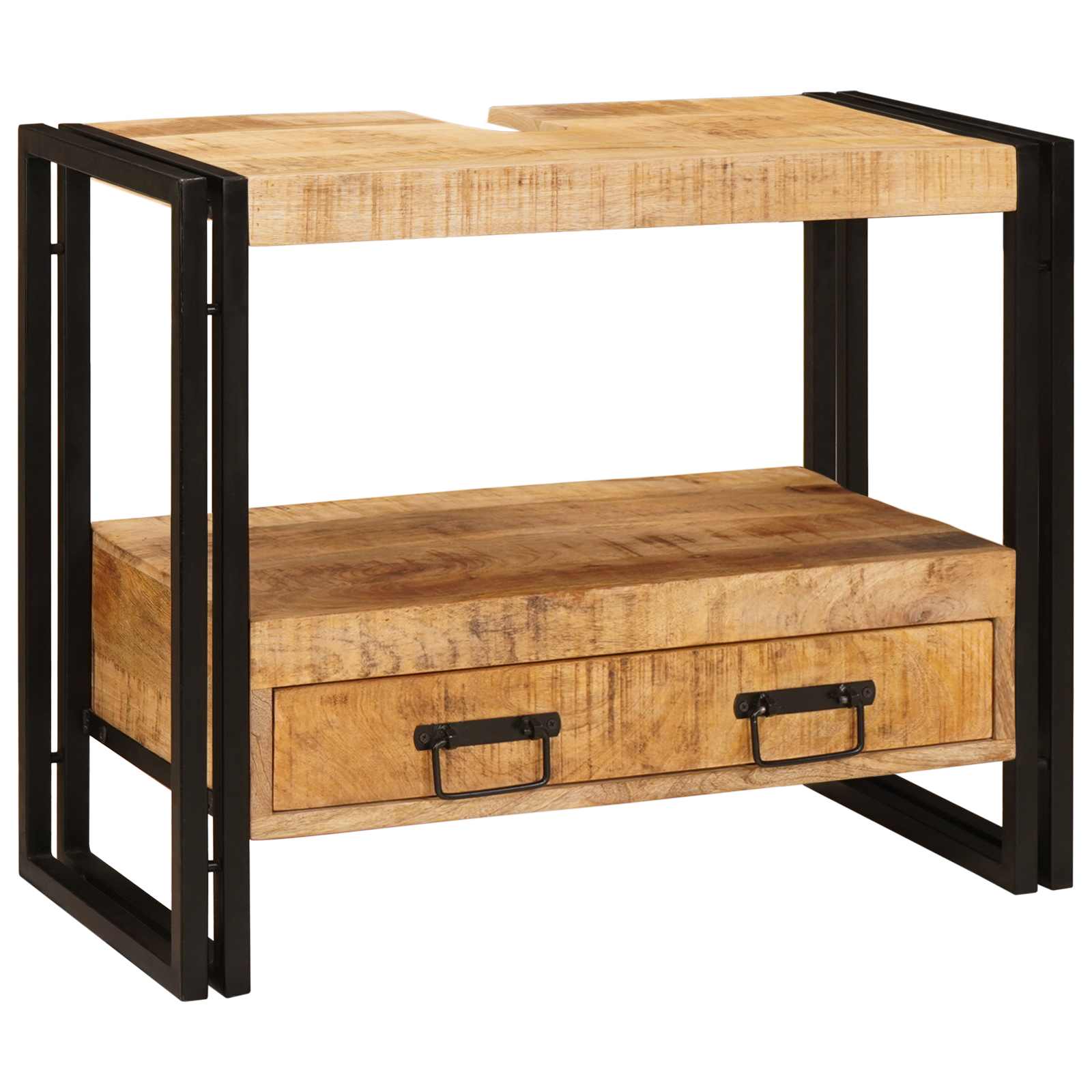 vidaXL Szafka toaletki Brązowy 71 x 33 x 58 cm Drewno z mango