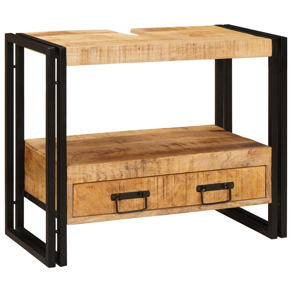 vidaXL Szafka toaletki Brązowy 71 x 33 x 58 cm Drewno z mango