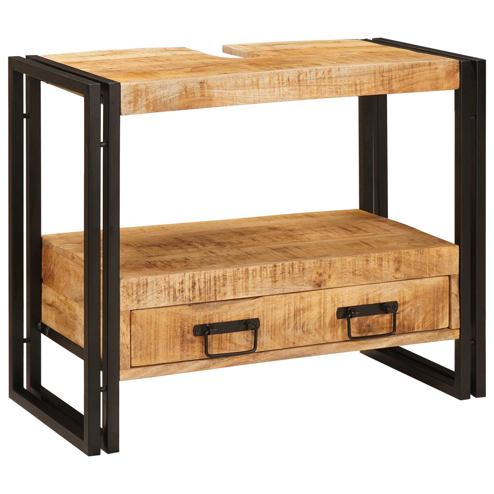 vidaXL Szafka toaletki Brązowy 71 x 33 x 58 cm Drewno z mango