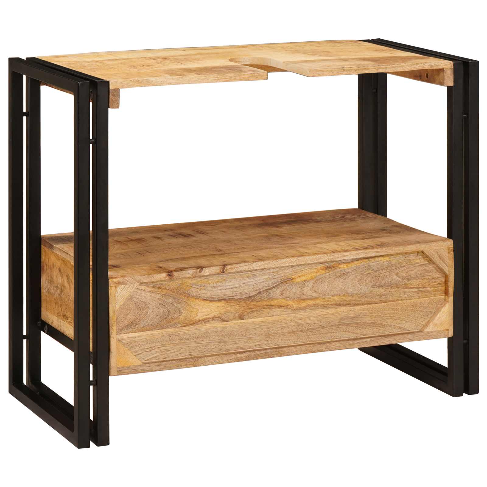 vidaXL Szafka toaletki Brązowy 71 x 33 x 58 cm Drewno z mango