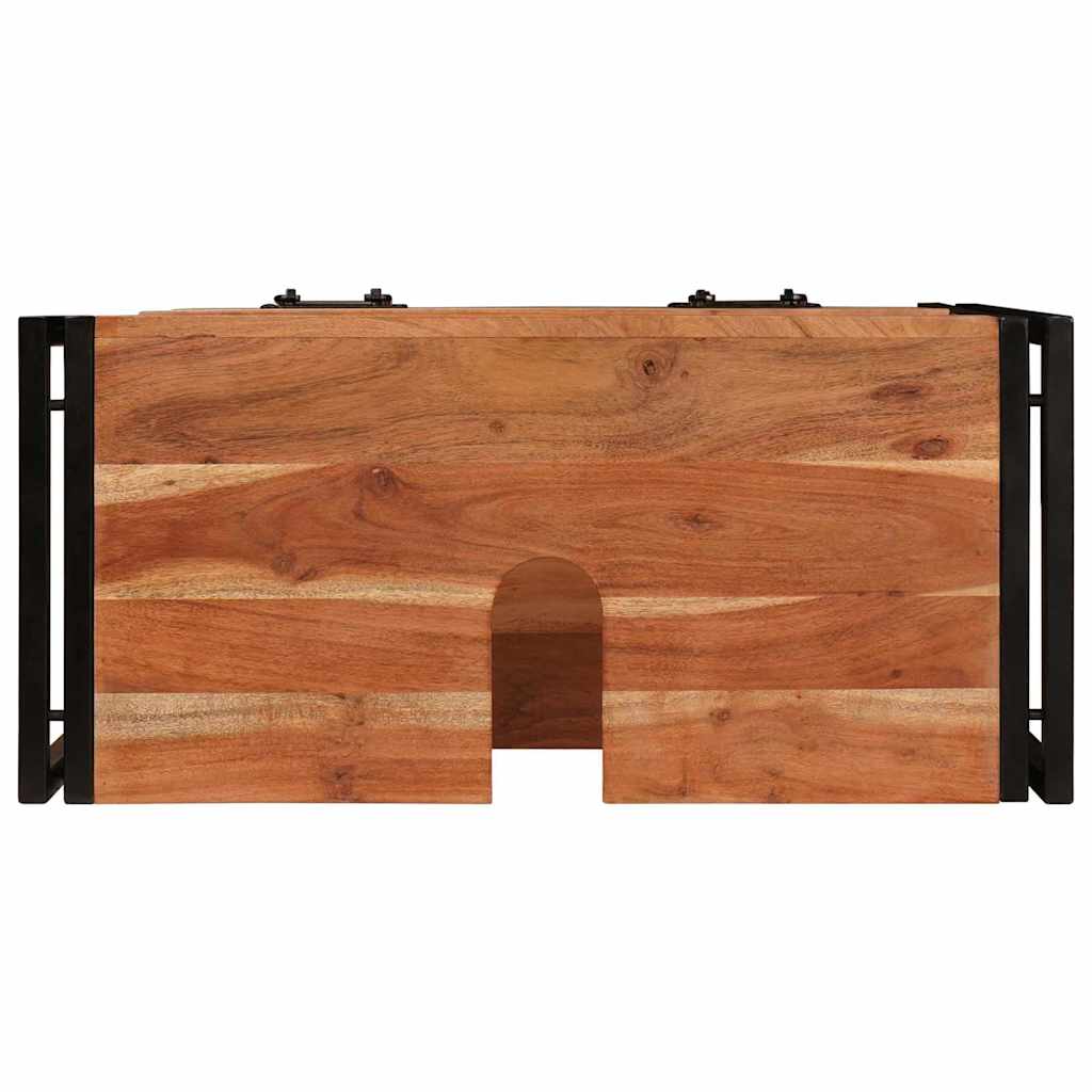vidaXL Szafka toaletki Brązowy 71 x 33 x 58 cm Lite Drewno Akacji