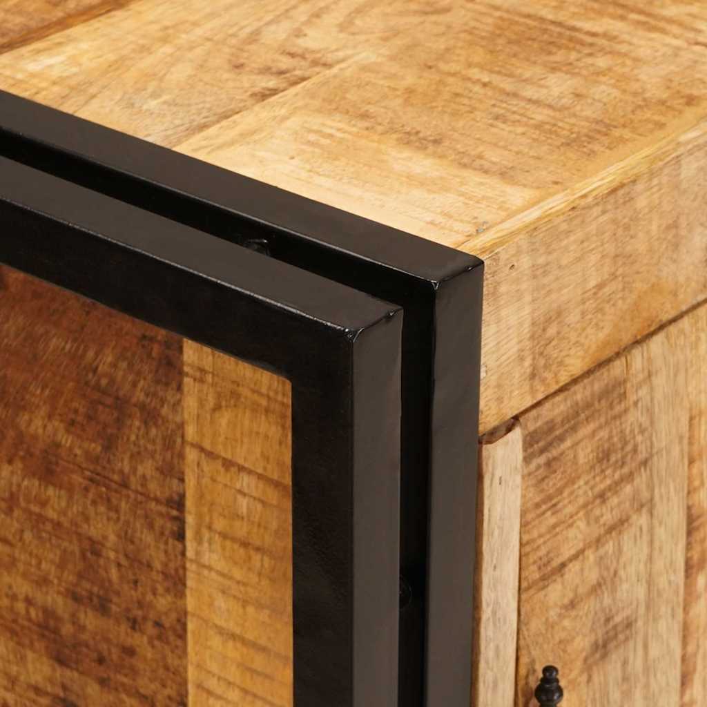 vidaXL Szafka Nocna Brązowy 66 x 35 x 76 cm Surowe drewno mango