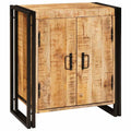 vidaXL Szafka Nocna Brązowy 66 x 35 x 76 cm Surowe drewno mango