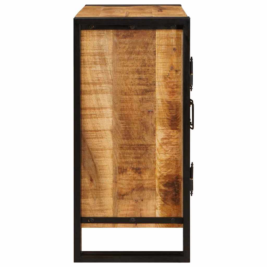 vidaXL Szafka Nocna Brązowy 66 x 35 x 76 cm Surowe drewno mango