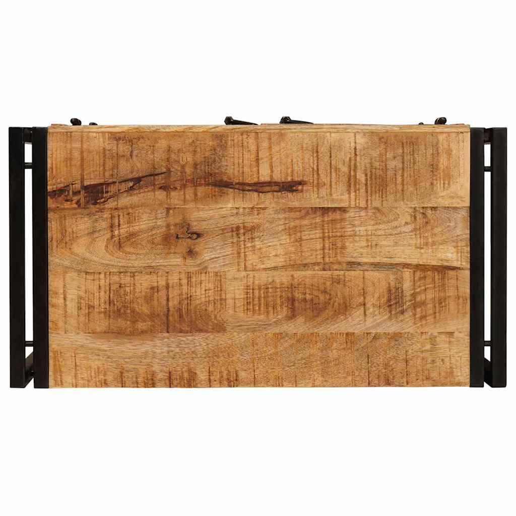 vidaXL Szafka Nocna Brązowy 66 x 35 x 76 cm Surowe drewno mango
