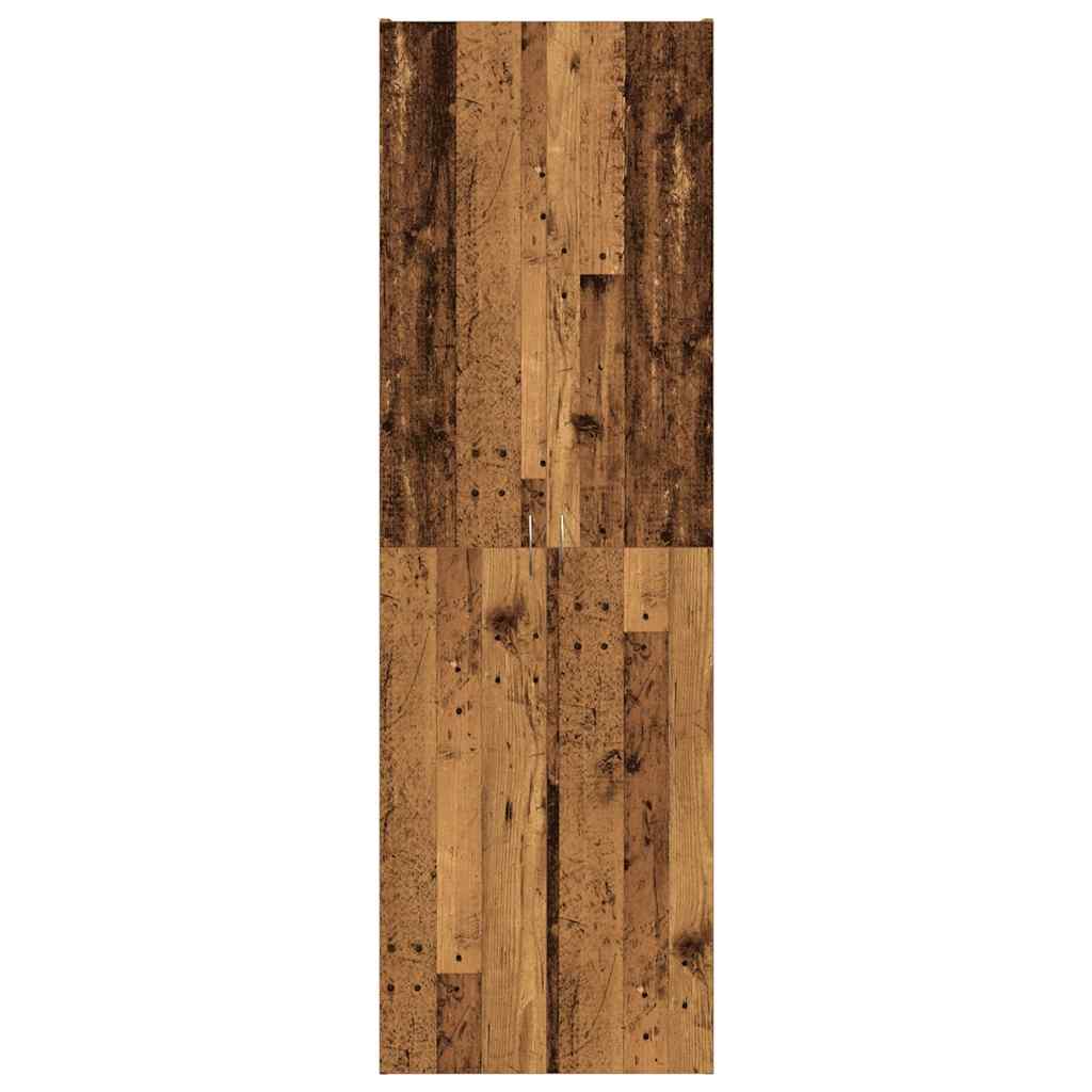 vidaXL Szafka, stare drewno, 60x32x190 cm, materiał drewnopochodny