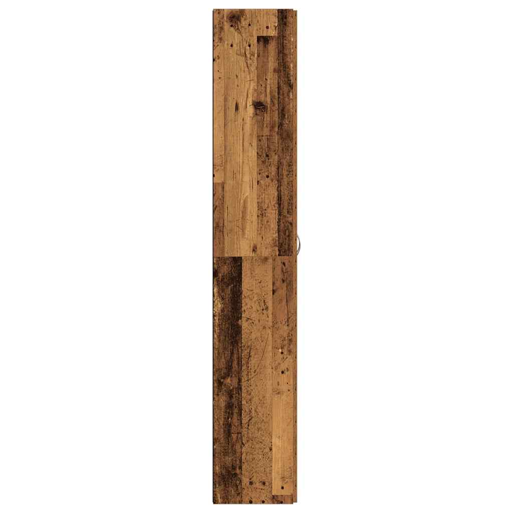 vidaXL Szafka, stare drewno, 60x32x190 cm, materiał drewnopochodny