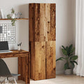 vidaXL Szafka, stare drewno, 60x32x190 cm, materiał drewnopochodny