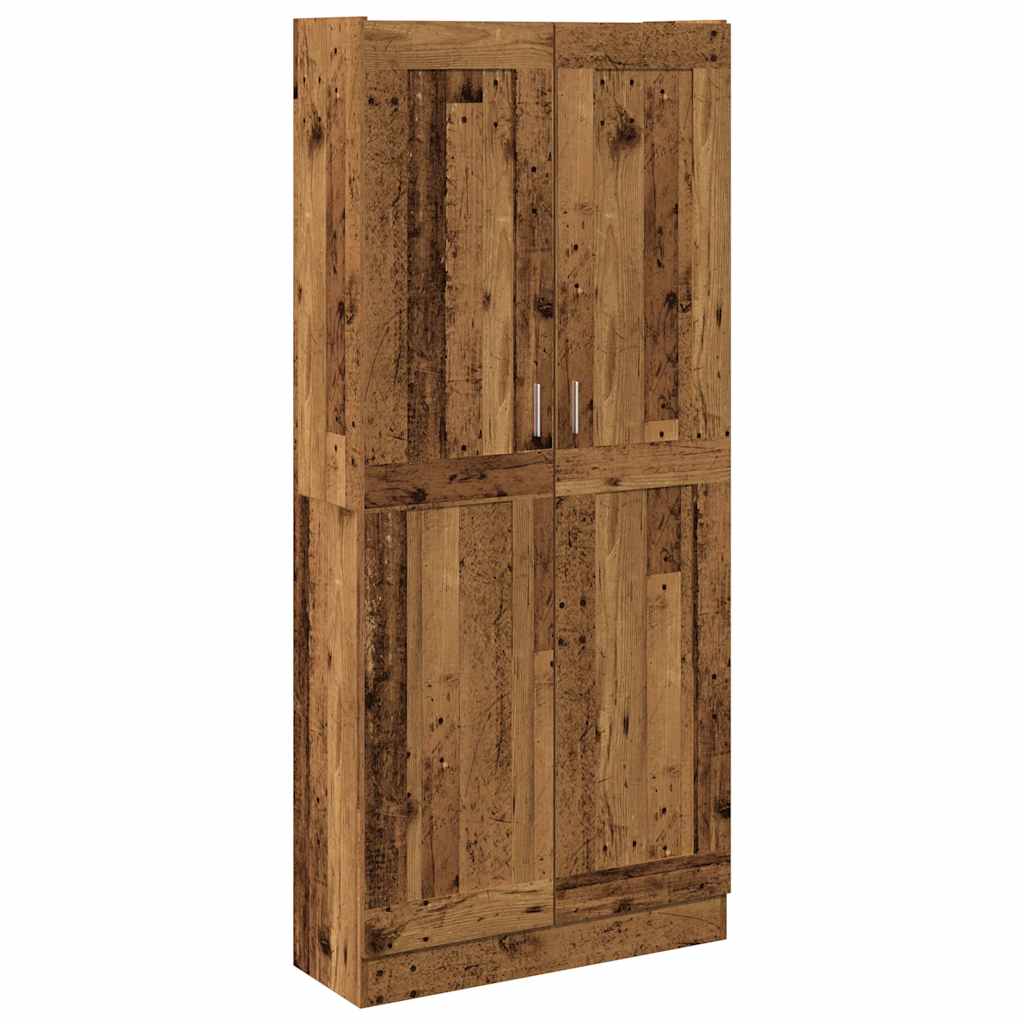 vidaXL Szafka, stare drewno, 82,5x30,5x185cm, materiał drewnopochodny