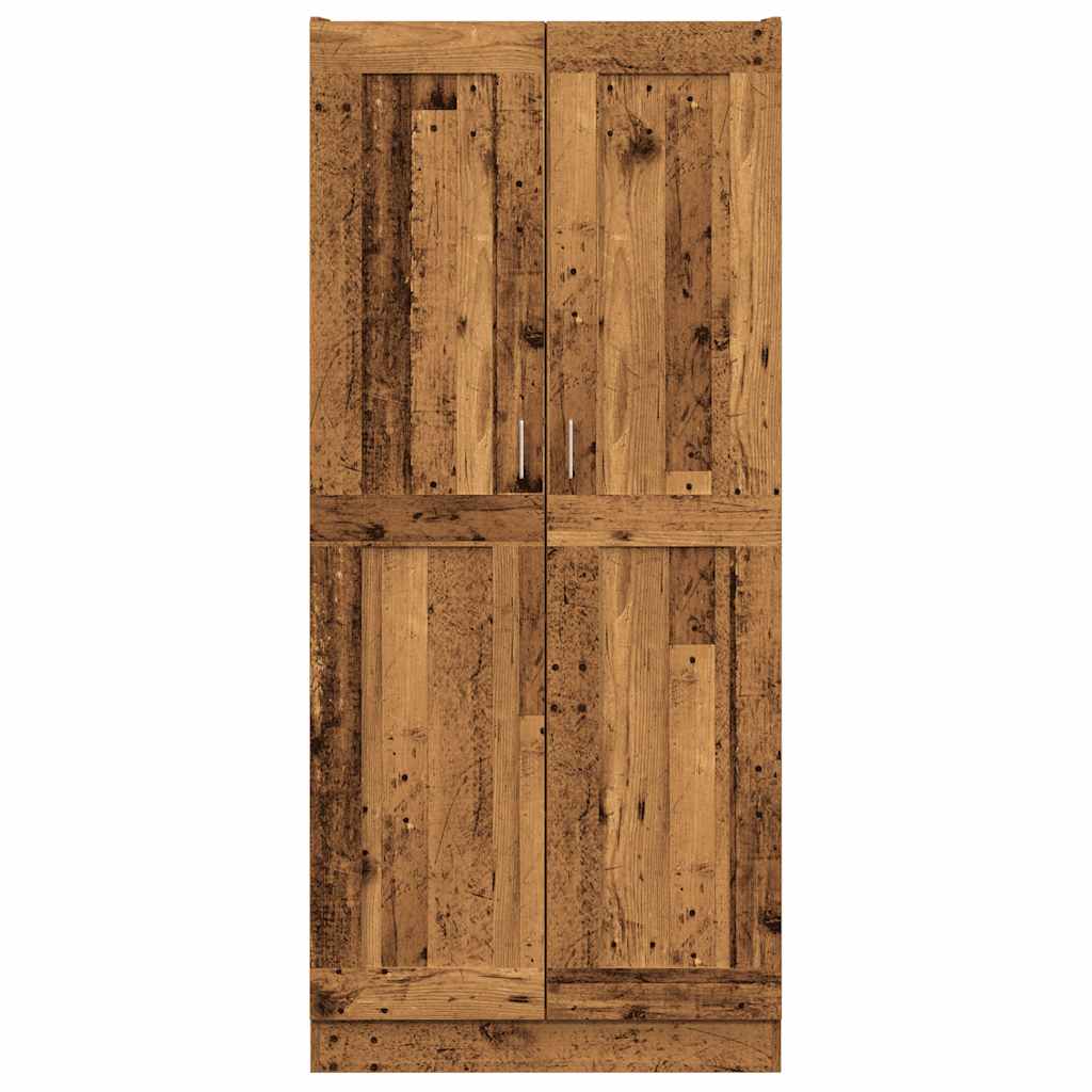 vidaXL Szafka, stare drewno, 82,5x30,5x185cm, materiał drewnopochodny