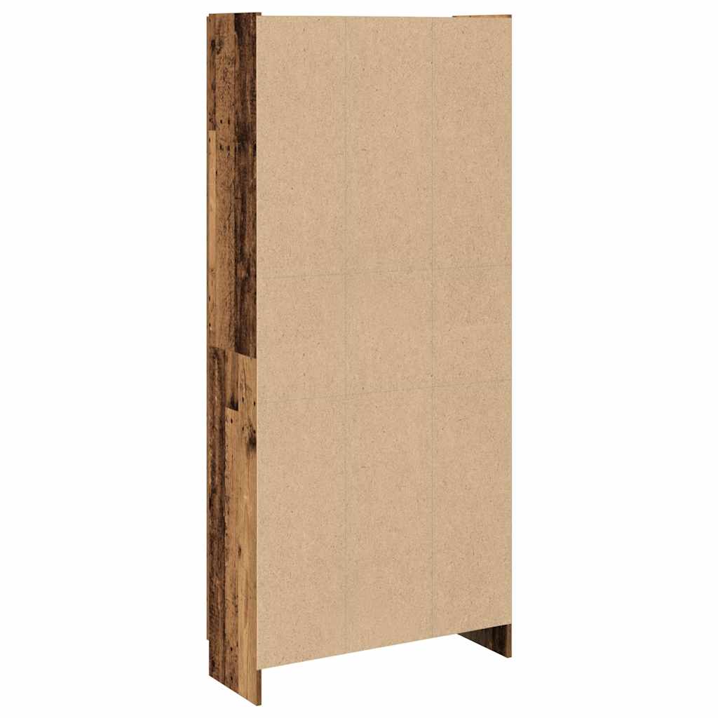 vidaXL Szafka, stare drewno, 82,5x30,5x185cm, materiał drewnopochodny
