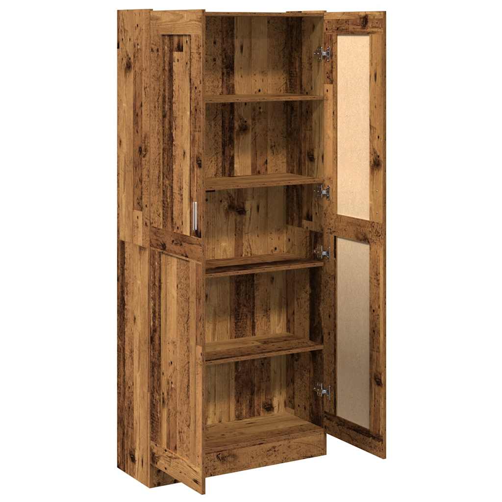 vidaXL Szafka, stare drewno, 82,5x30,5x185cm, materiał drewnopochodny