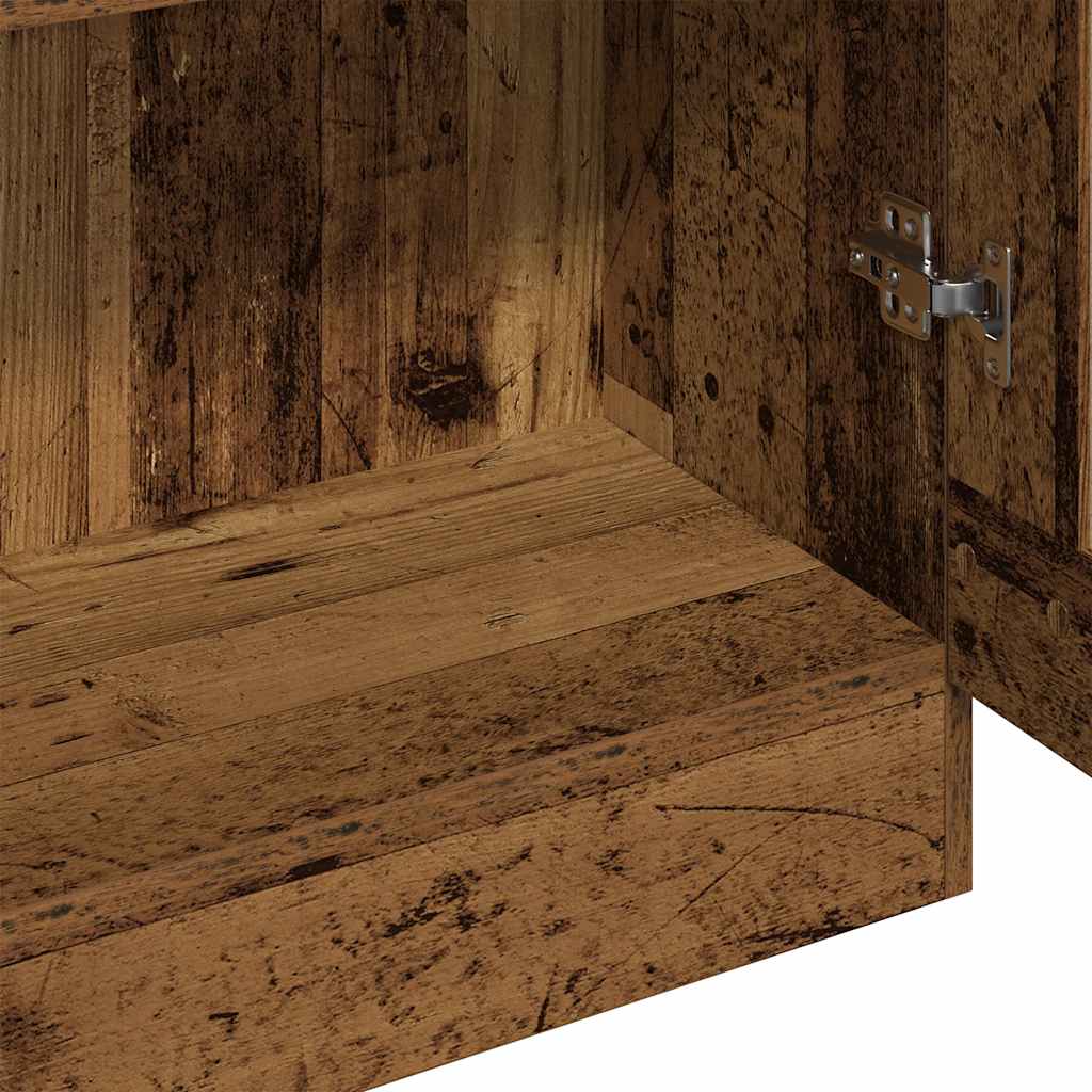 vidaXL Szafka, stare drewno, 82,5x30,5x185cm, materiał drewnopochodny