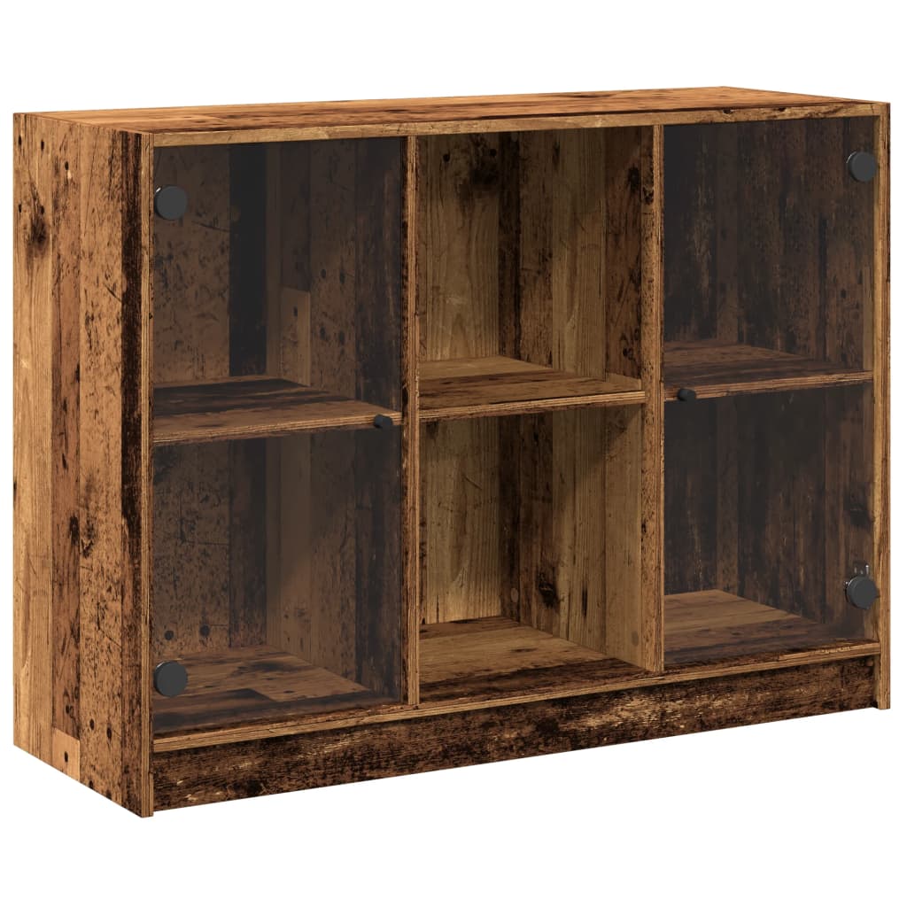 vidaXL Szafka, stare drewno, 102x37x75,5 cm, materiał drewnopochodny