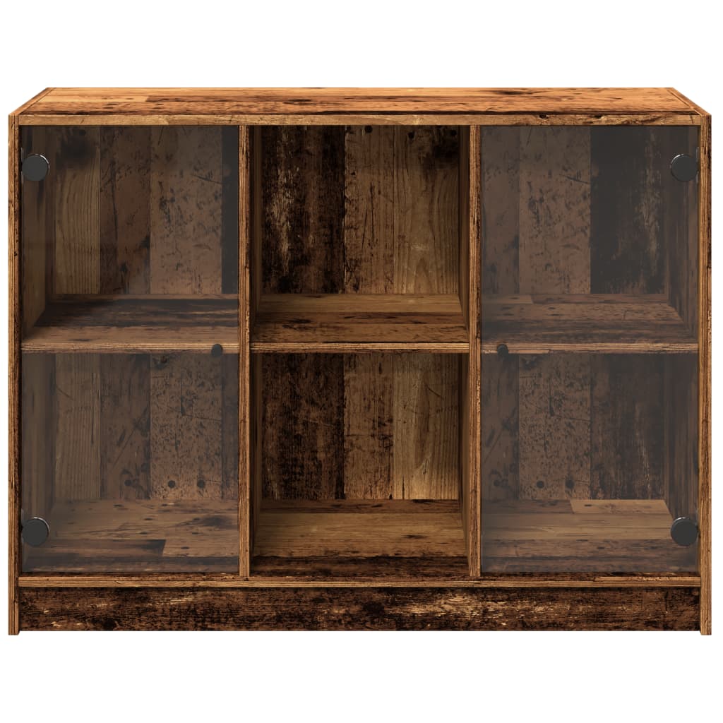 vidaXL Szafka, stare drewno, 102x37x75,5 cm, materiał drewnopochodny