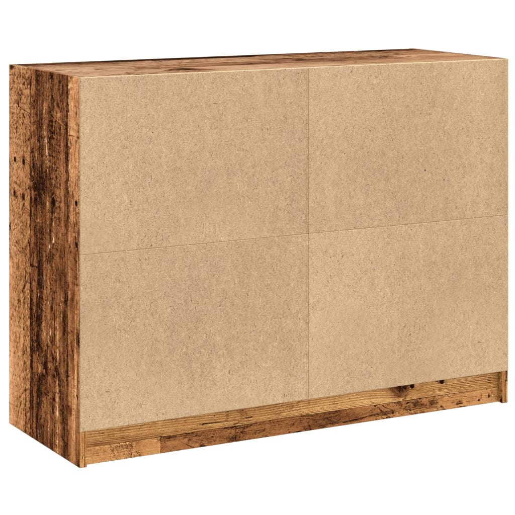 vidaXL Szafka, stare drewno, 102x37x75,5 cm, materiał drewnopochodny