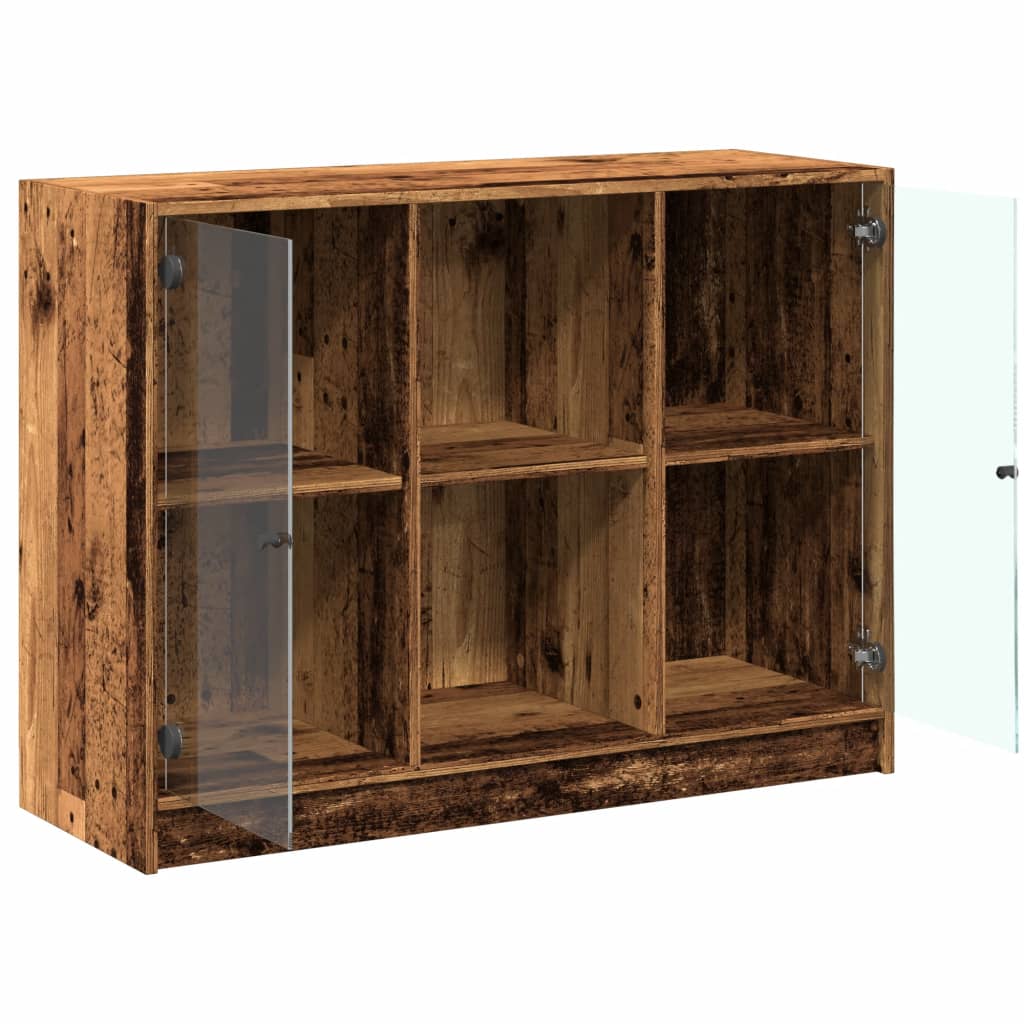 vidaXL Szafka, stare drewno, 102x37x75,5 cm, materiał drewnopochodny