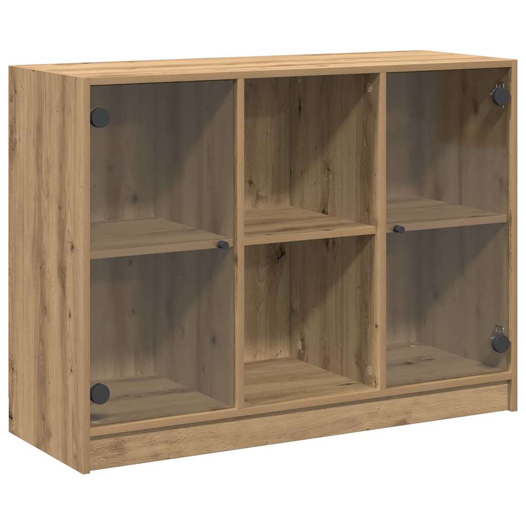 vidaXL Szafka, dąb artisian, 102x37x75,5 cm, materiał drewnopochodny