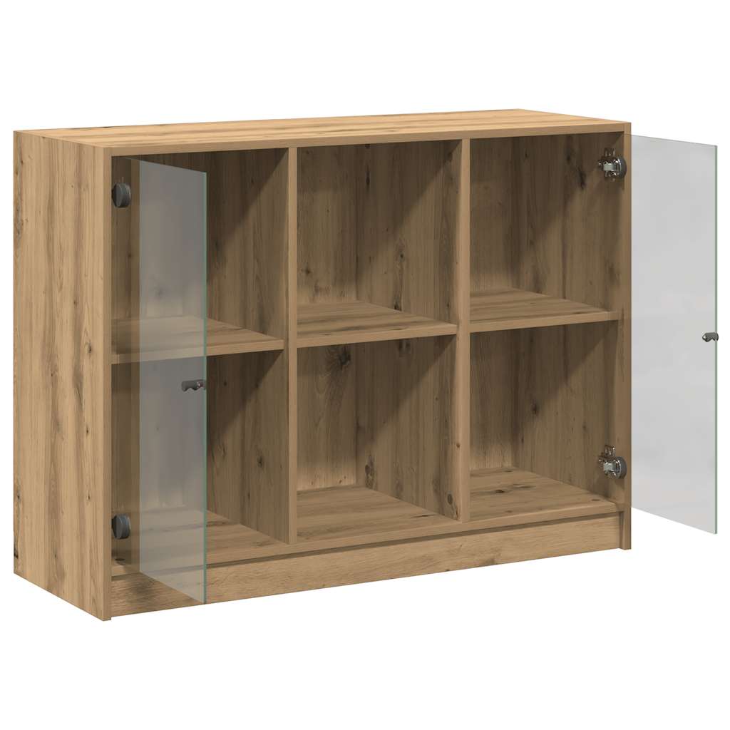 vidaXL Szafka, dąb artisian, 102x37x75,5 cm, materiał drewnopochodny