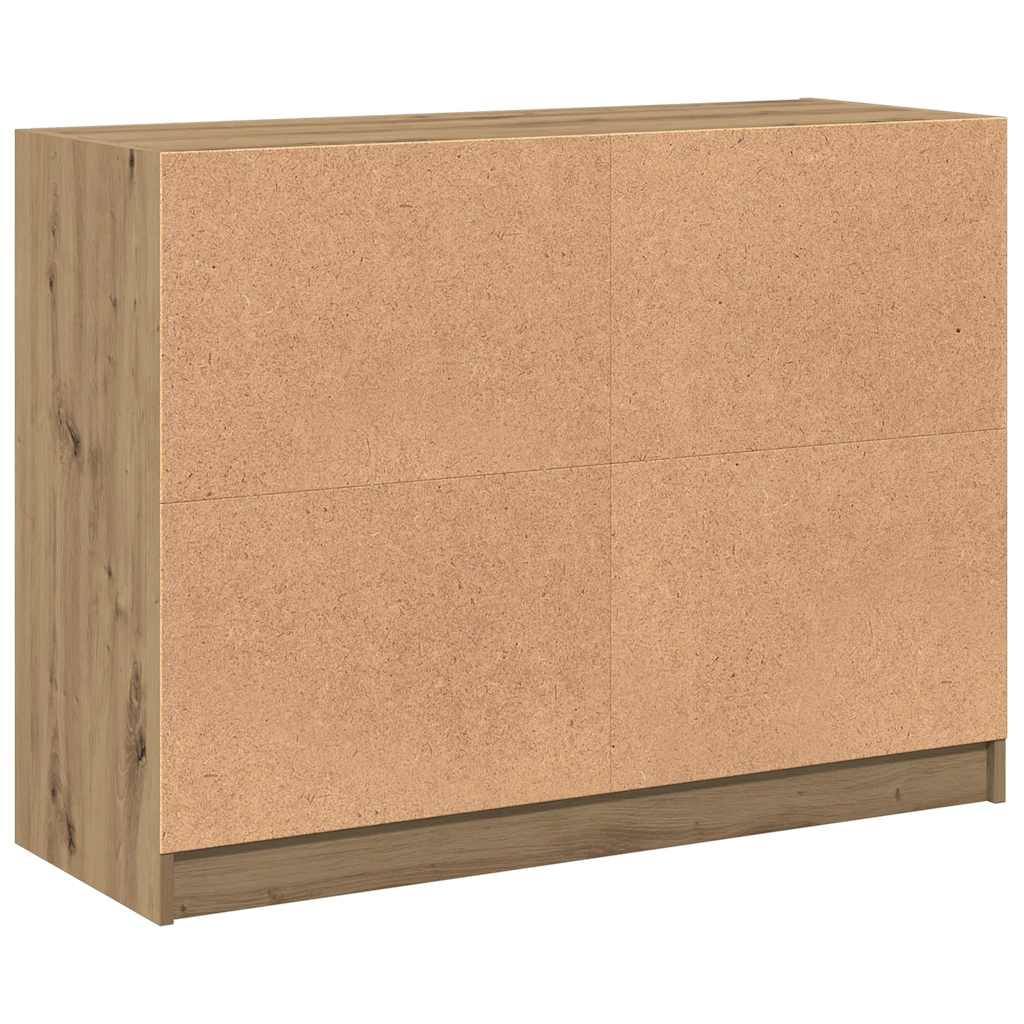 vidaXL Szafka, dąb artisian, 102x37x75,5 cm, materiał drewnopochodny
