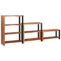 vidaXL Półka na książki 3 pcs Brązowy 80 x 30 x 110 cm