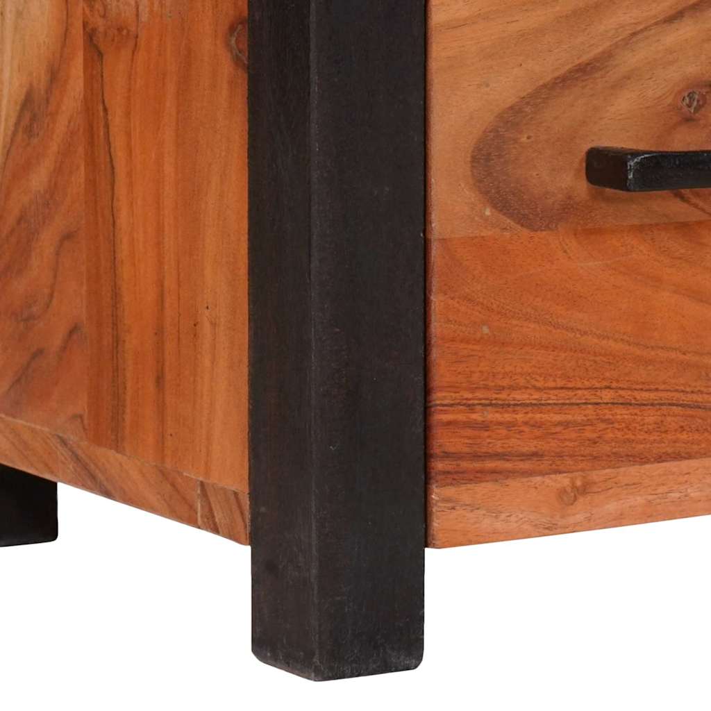 vidaXL Bufet 3 pcs Brązowy 110 x 30 x 75 cm Lite Drewno Akacji