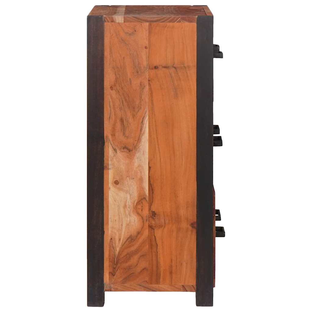 vidaXL Bufet 3 pcs Brązowy 110 x 30 x 75 cm Lite Drewno Akacji