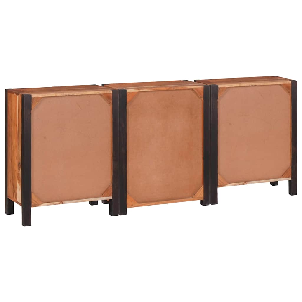 vidaXL Bufet 3 pcs Brązowy 55 x 30 x 75 cm Lite Drewno Akacji