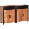 vidaXL Bufet 2 pcs Brązowy 110 x 30 x 75 cm Lite Drewno Akacji