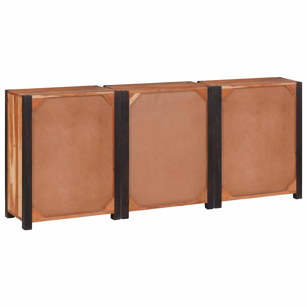 vidaXL Bufet 3 pcs Brązowy 165 x 30 x 75 cm Lite Drewno Akacji