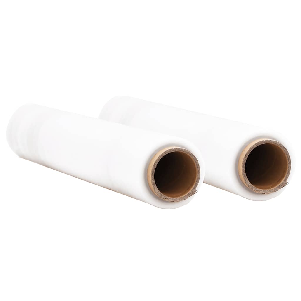 vidaXL Folia stretch 2 szt. Przezroczysta 23 μm 50 cm x 300 m