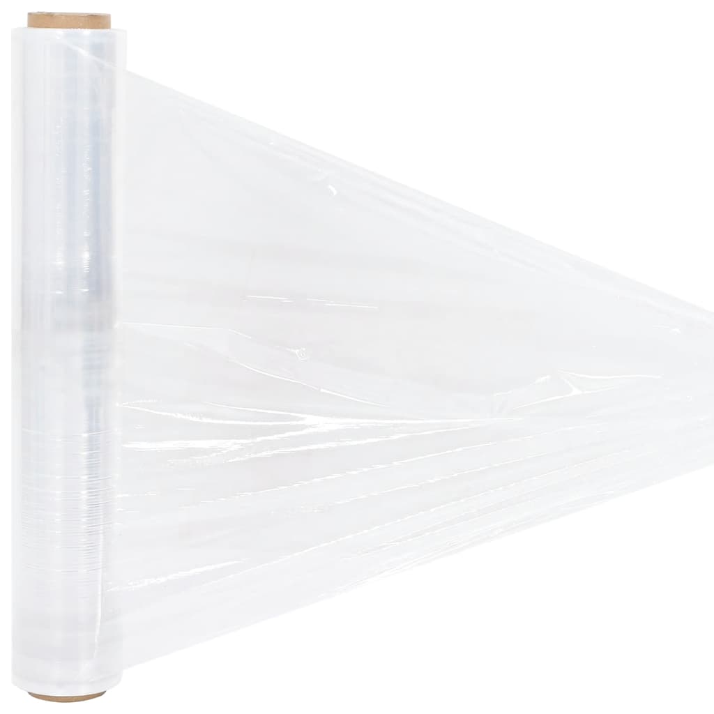 vidaXL Folia stretch 2 szt. Przezroczysta 30 μm 50 cm x 300 m