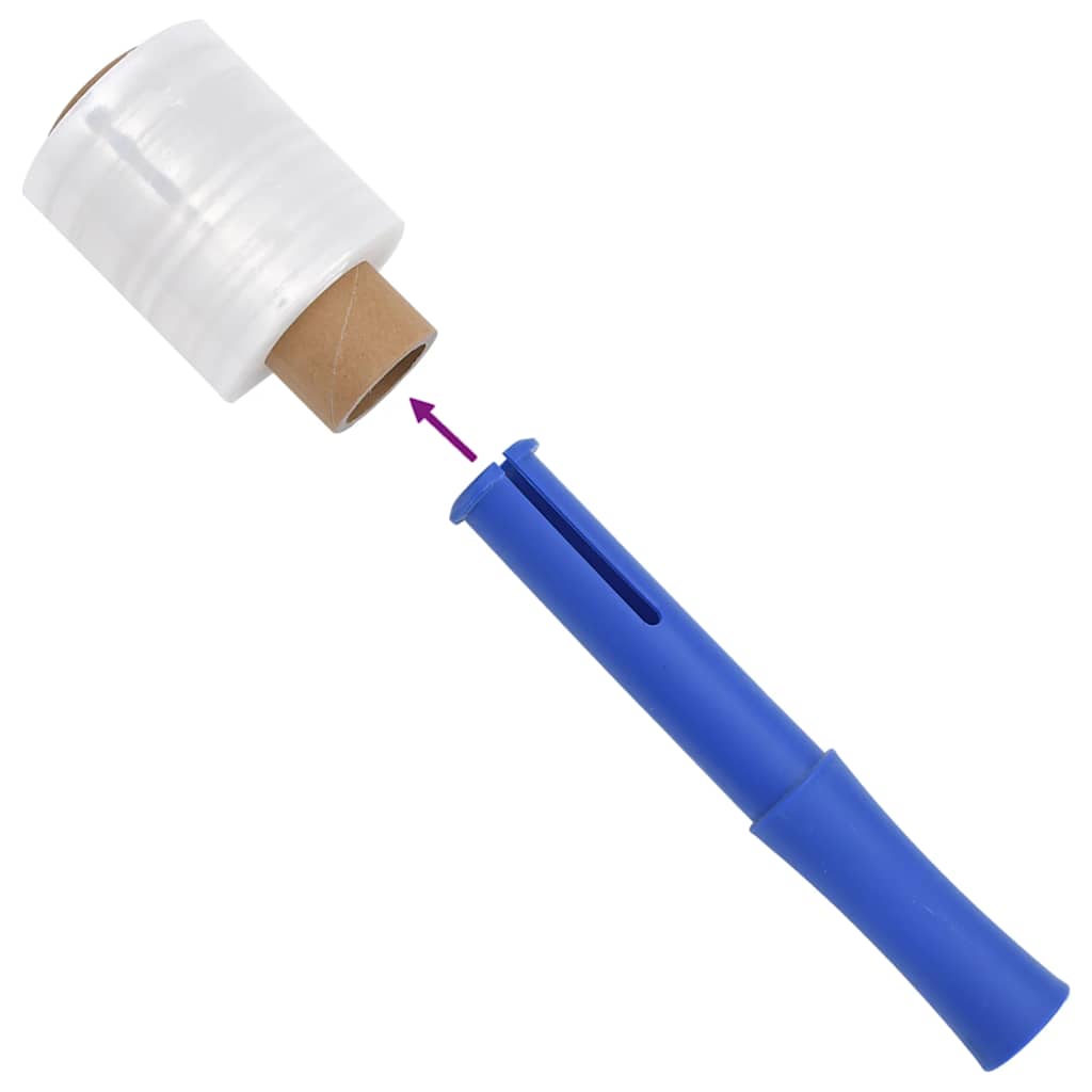 vidaXL Folie stretch 50 szt. Przezroczyste 23 µm 10 cm x 150 m