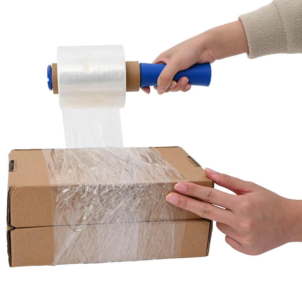 vidaXL Folie stretch 50 szt. Przezroczyste 23 µm 10 cm x 150 m