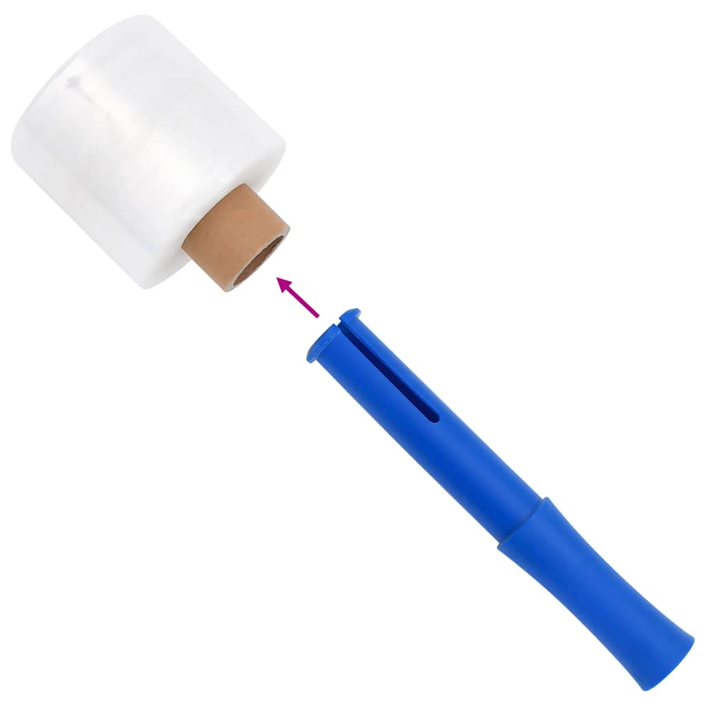 vidaXL Folie stretch 10 szt. Przezroczyste 23 µm 10 cm x 300 m