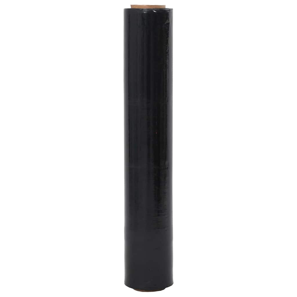 vidaXL Folia stretch 2 szt. Czarna 20 μm 50 cm x 150 m