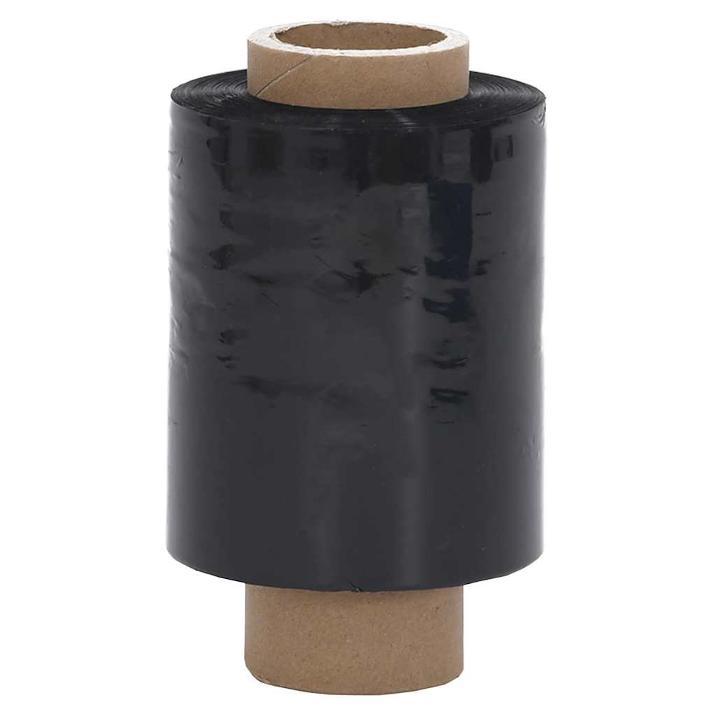 vidaXL Folie stretch 50 szt. Czarne 23 µm 10 cm x 150 m