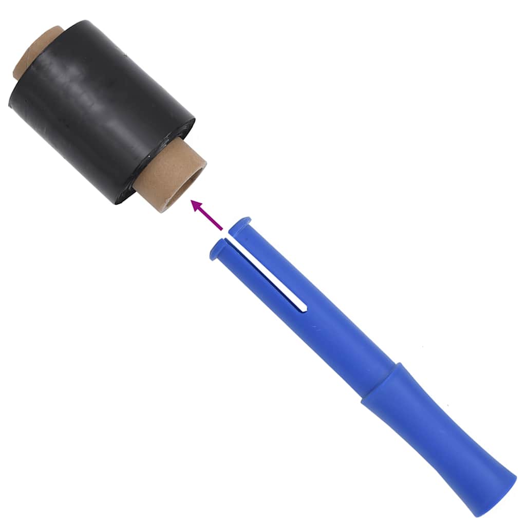vidaXL Folie stretch 50 szt. Czarne 23 µm 10 cm x 150 m