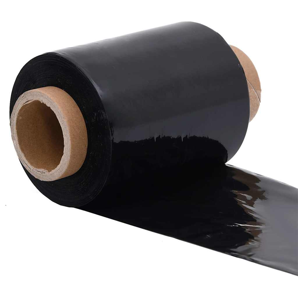 vidaXL Folie stretch 50 szt. Czarne 23 µm 10 cm x 150 m