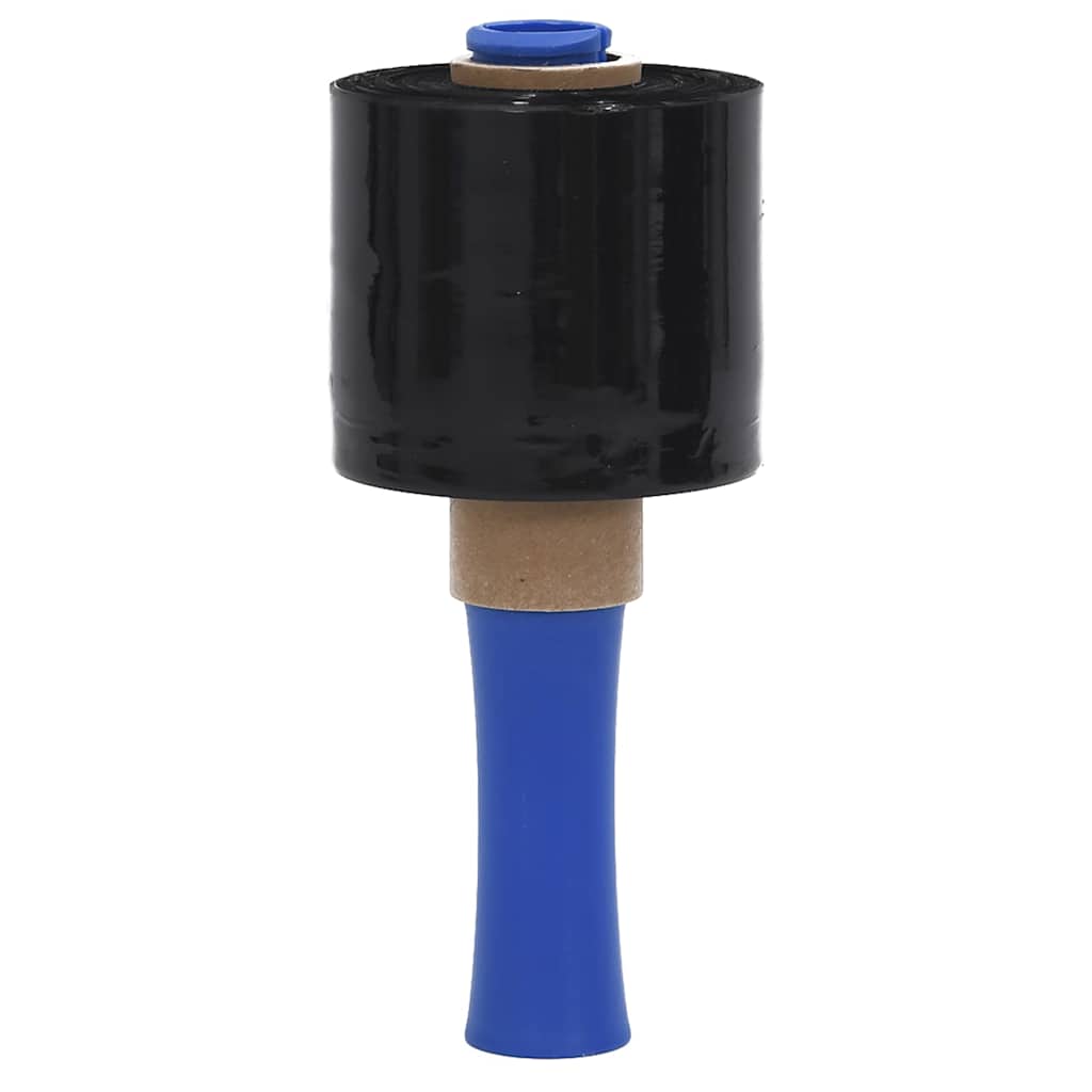 vidaXL Folie stretch 10 szt. Czarne 23 µm 10 cm x 300 m